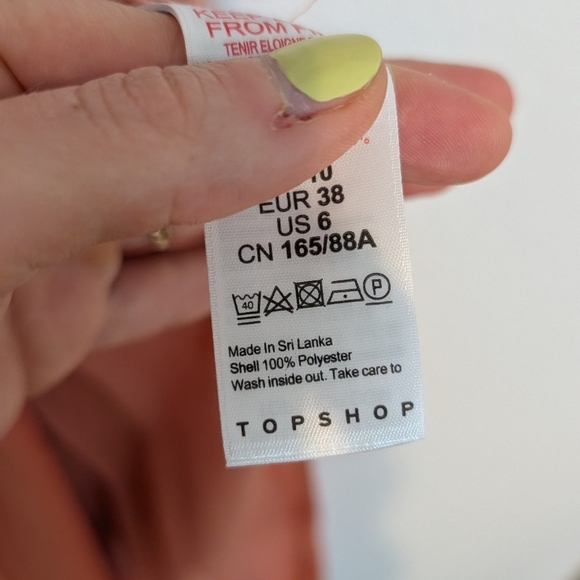 Top Shop High Waisted Pleat Front Satin Midi Skirt In Coral - Picture 5 of 6